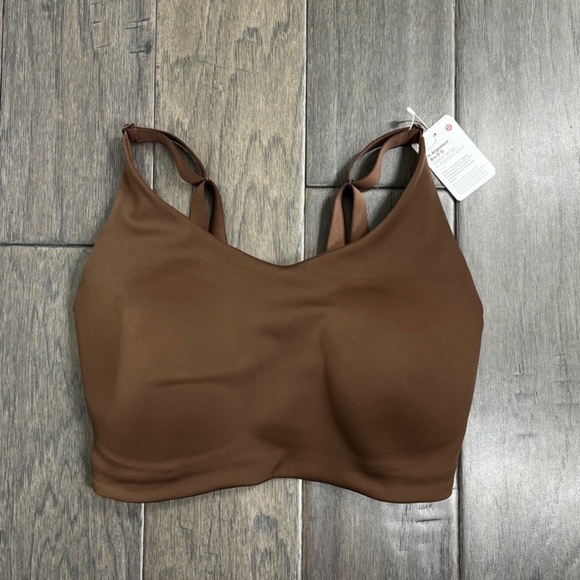Lululemon NWT In Alignment Bra *Light Support, D–G Cups Java - Picture 3 of 10